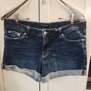 Banana‎ Republic Shorts Womens 30/10 Denim Cuffed Rolled Casual Distressed